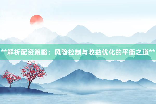 **解析配资策略：风险控制与收益优化的平衡之道**