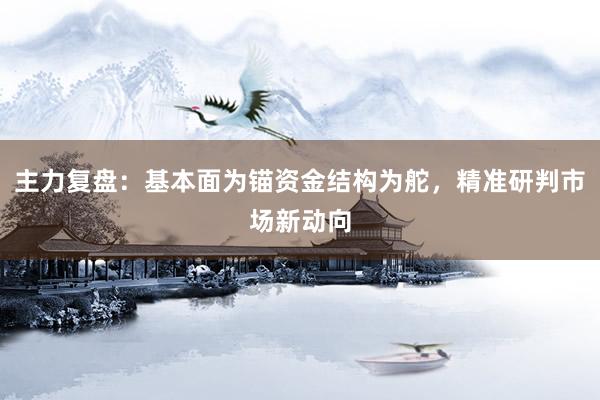 主力复盘：基本面为锚资金结构为舵，精准研判市场新动向